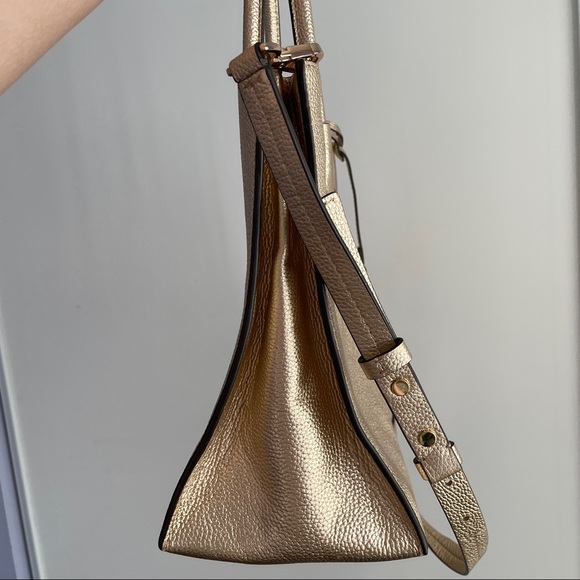Pre loved Michael Kors gold mercer tote bag - Picture 5 of 8